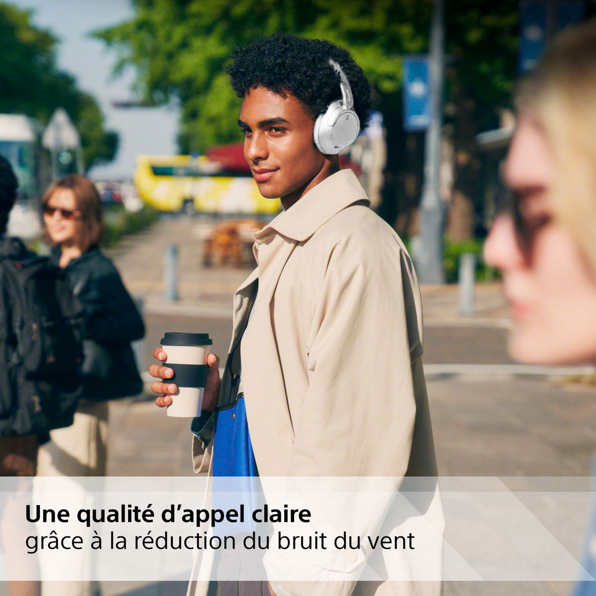 SONY Casque Avec fil et sans fil Arceau Appels/Musique USB Type-C Bluetooth - Blanc