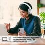 Voir la diapositive 10 : SONY Casque Avec fil et sans fil Arceau Appels/Musique USB Type-C Bluetooth - Blanc