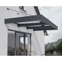 Voir la diapositive 1 : PALRAM Marquise 140 x 286 cm Anthracite/Transparent - SOPHIA XL 3000