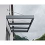 Voir la diapositive 2 : PALRAM Marquise 140 x 286 cm Anthracite/Transparent - SOPHIA XL 3000