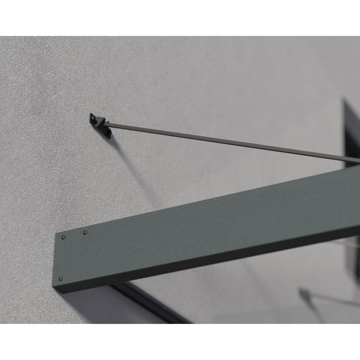 PALRAM Marquise 140 x 286 cm Anthracite/Transparent - SOPHIA XL 3000