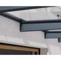Voir la diapositive 6 : PALRAM Marquise 140 x 286 cm Anthracite/Transparent - SOPHIA XL 3000