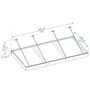 Voir la diapositive 7 : PALRAM Marquise 140 x 286 cm Anthracite/Transparent - SOPHIA XL 3000