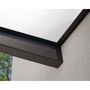 Voir la diapositive 3 : PALRAM Marquise 95 x 160 cm Anthracite/Blanc translucide - SOPHIA 1600