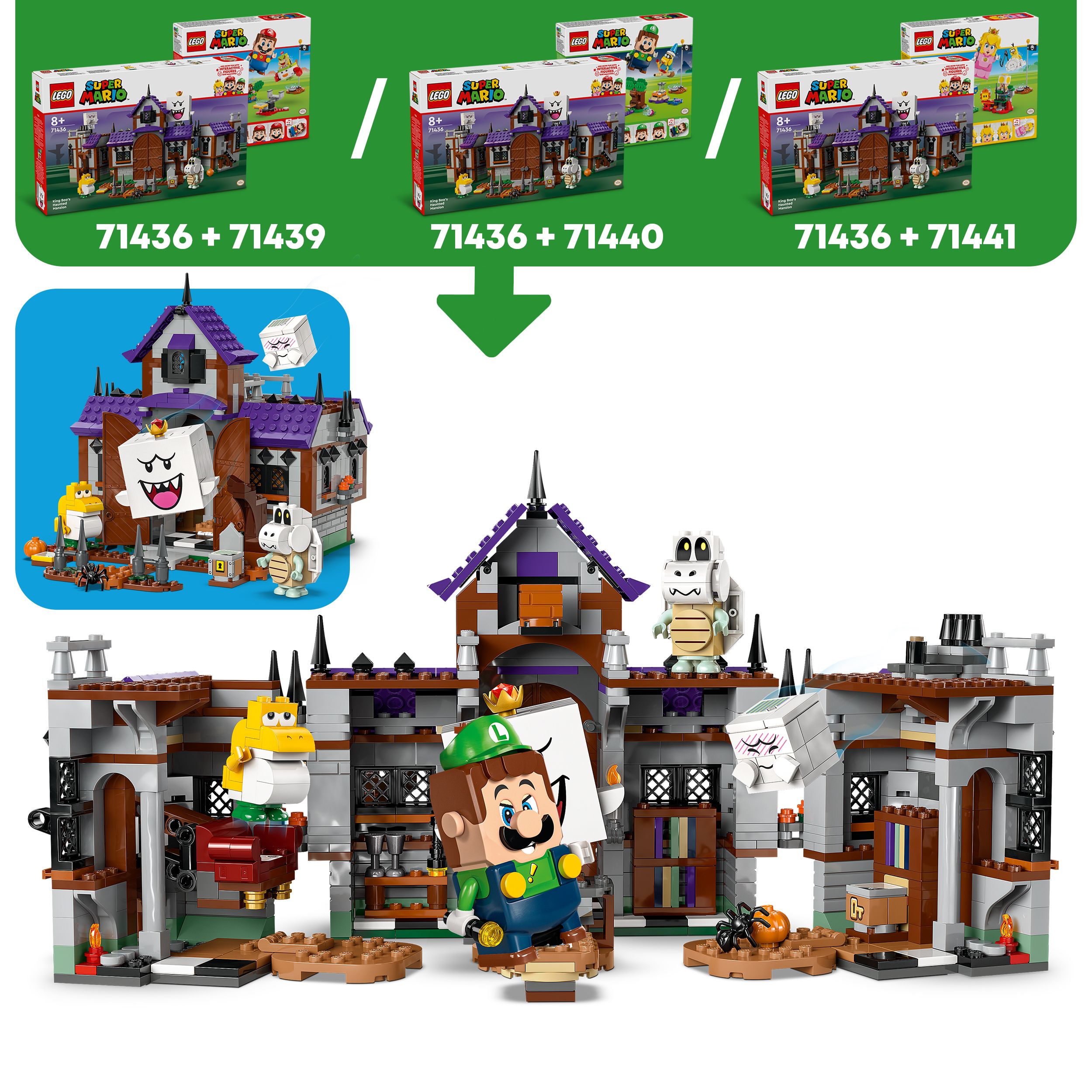 Voir la diapositive 4 : LEGO Super Mario 71436 - Manoir hanté du Roi Boo - Jouet Nintendo Collector - Avec le Personnage de Bébé Yoshi
