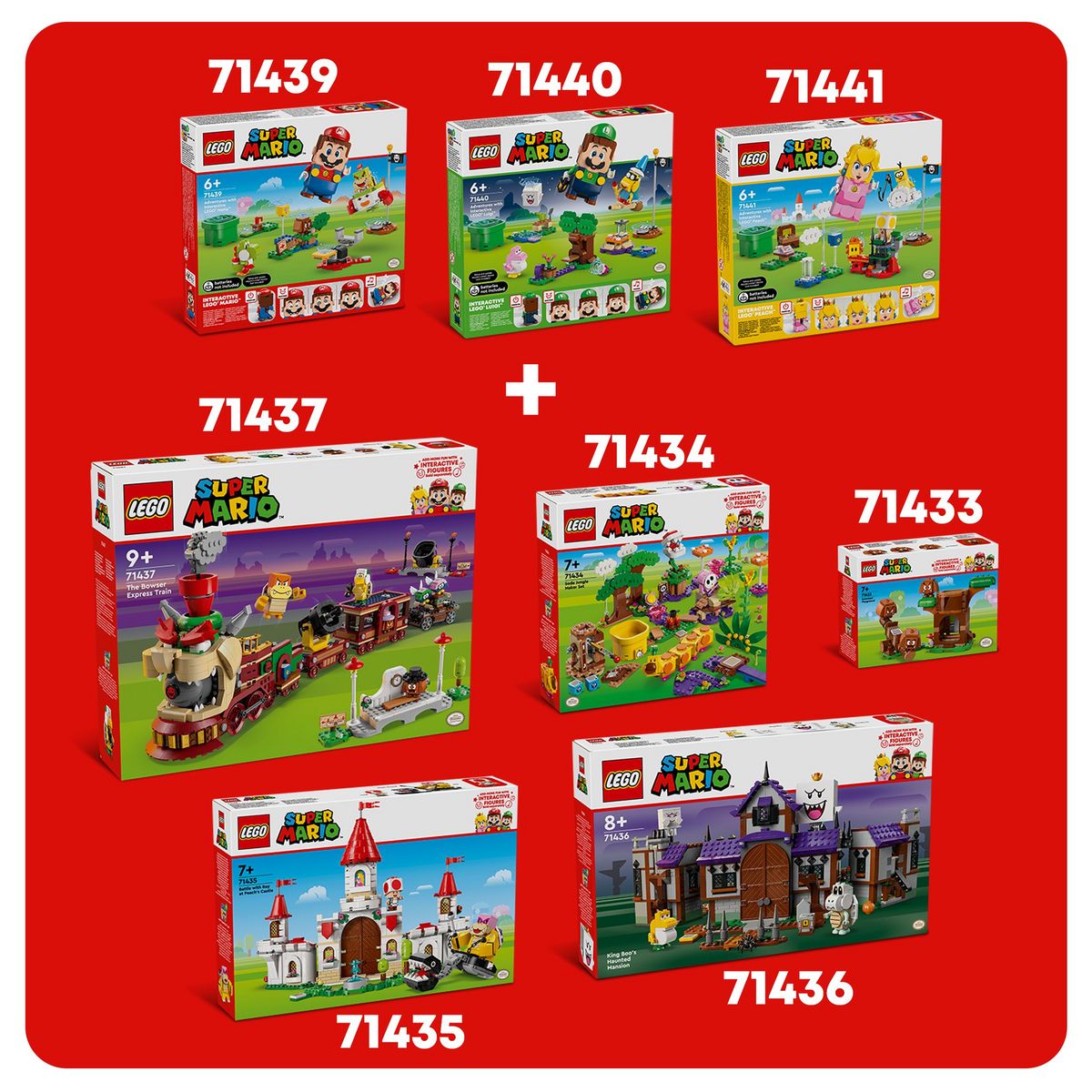 LEGO Super Mario 71436 - Manoir hanté du Roi Boo - Jouet Nintendo Collector - Avec le Personnage de Bébé Yoshi