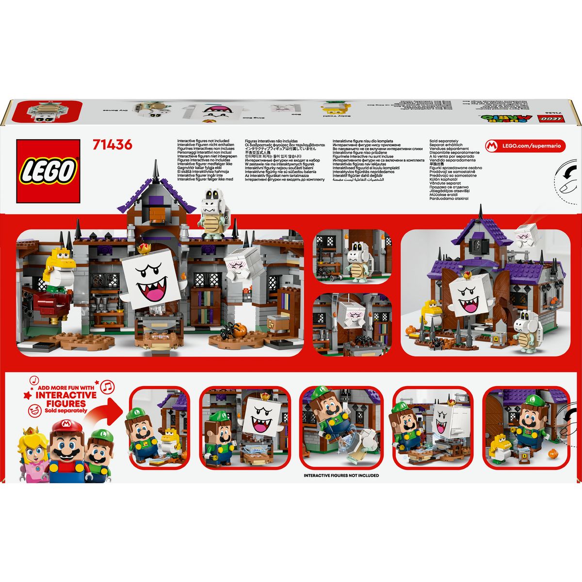 LEGO Super Mario 71436 - Manoir hanté du Roi Boo - Jouet Nintendo Collector - Avec le Personnage de Bébé Yoshi