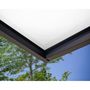Voir la diapositive 4 : PALRAM Marquise 95 x 215 cm Anthracite/Blanc translucide - SOPHIA 2150