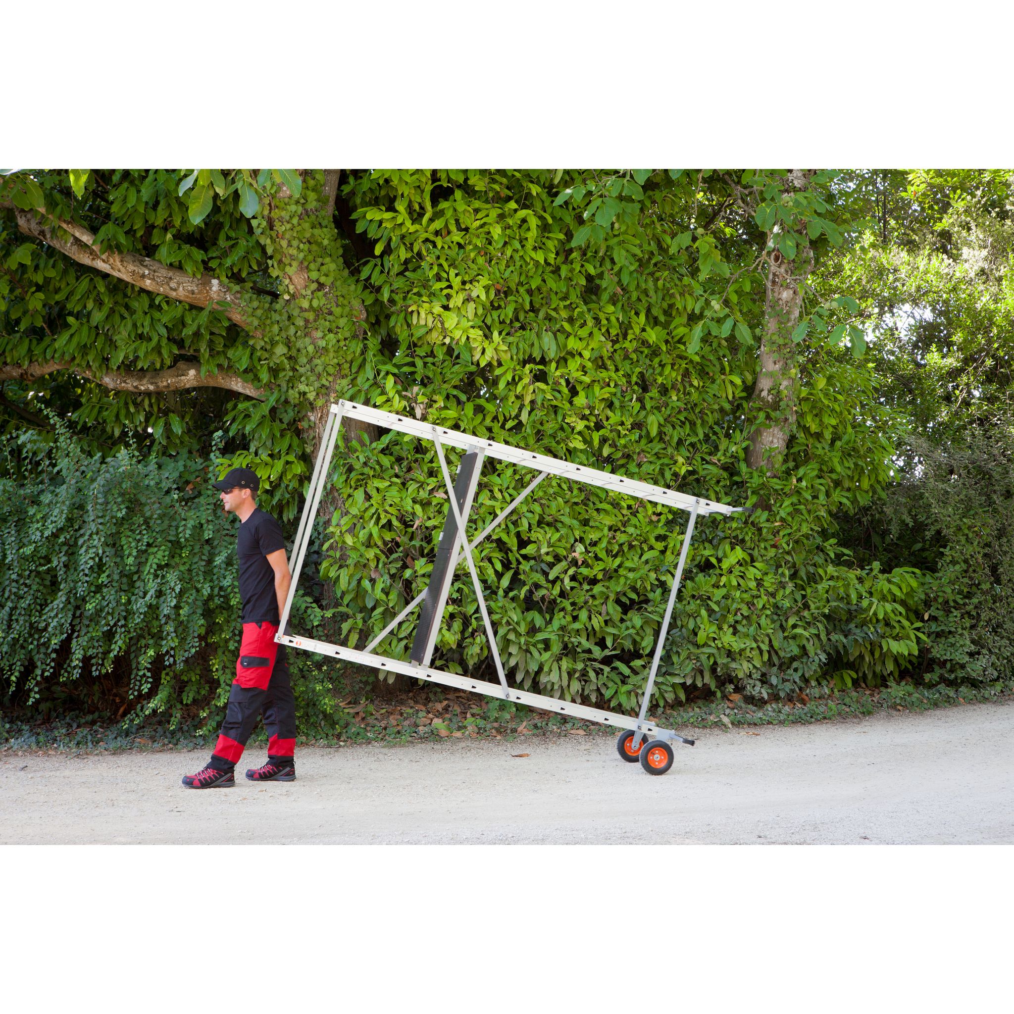 Voir la diapositive 7 : HAILO Echafaudage roulant en aluminium 4m - H4 Spécial Jardin