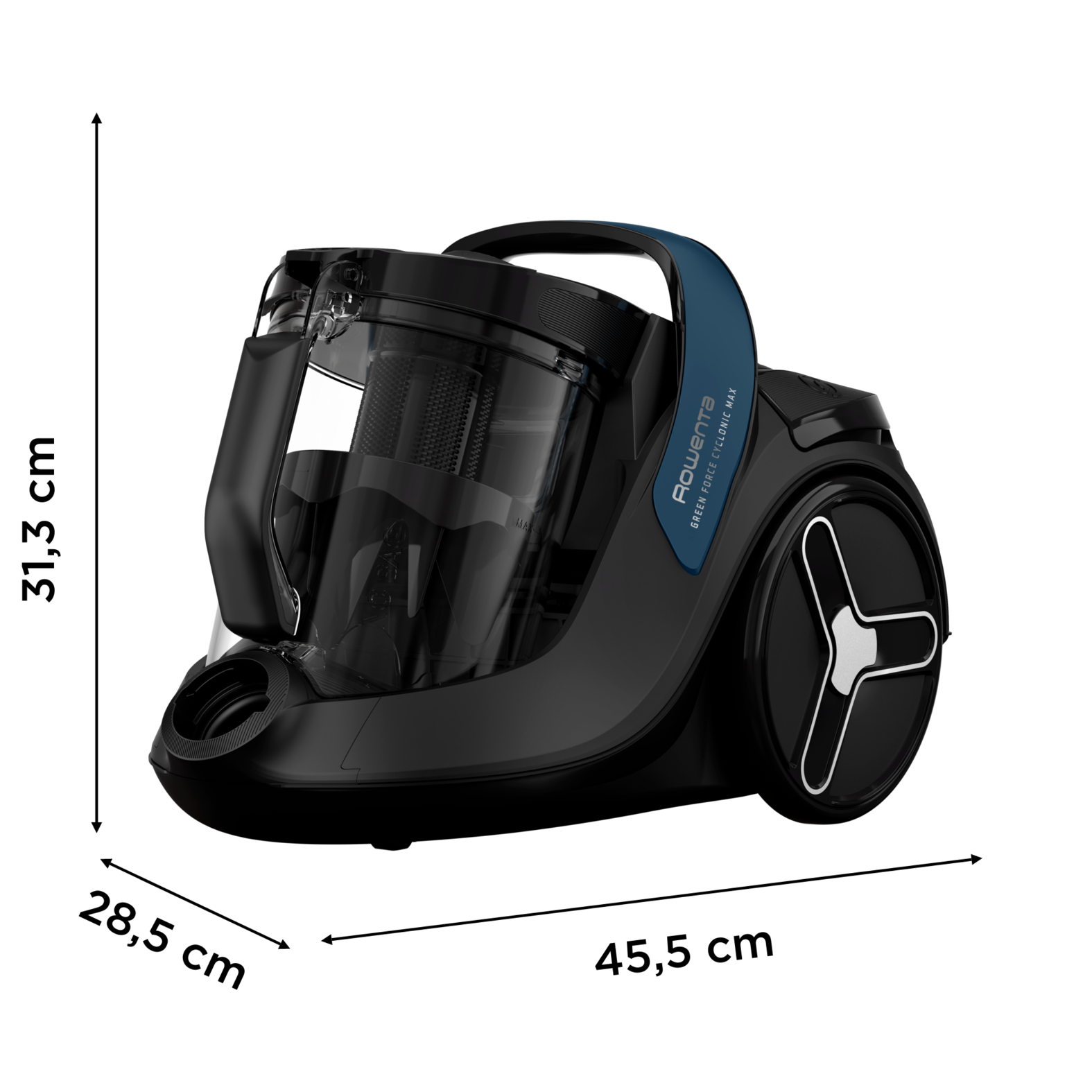 Voir la diapositive 6 : ROWENTA Aspirateur traîneau sans sac RO7B11EA - Noir