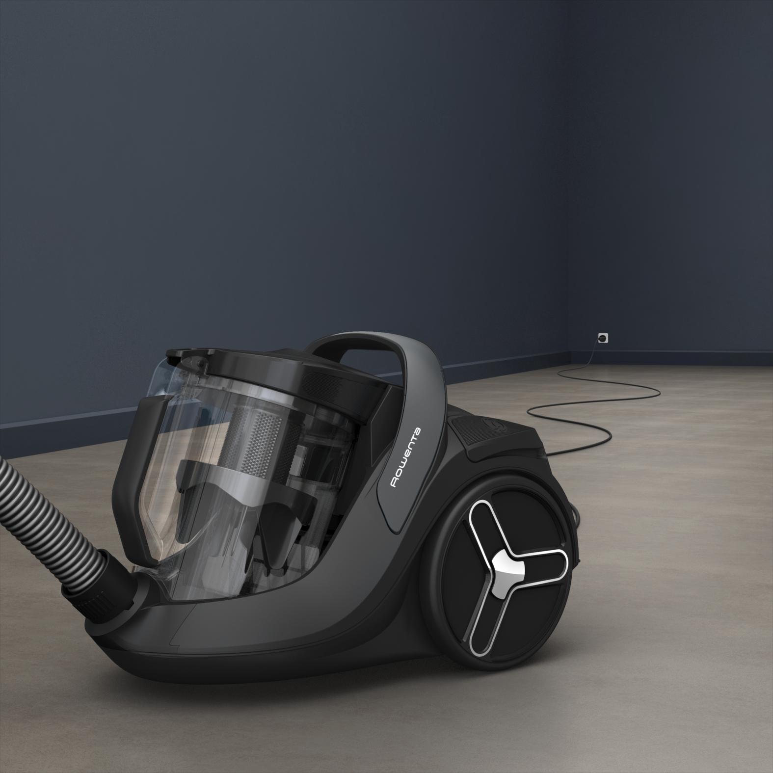 Voir la diapositive 5 : ROWENTA Aspirateur traîneau sans sac RO7B11EA - Noir