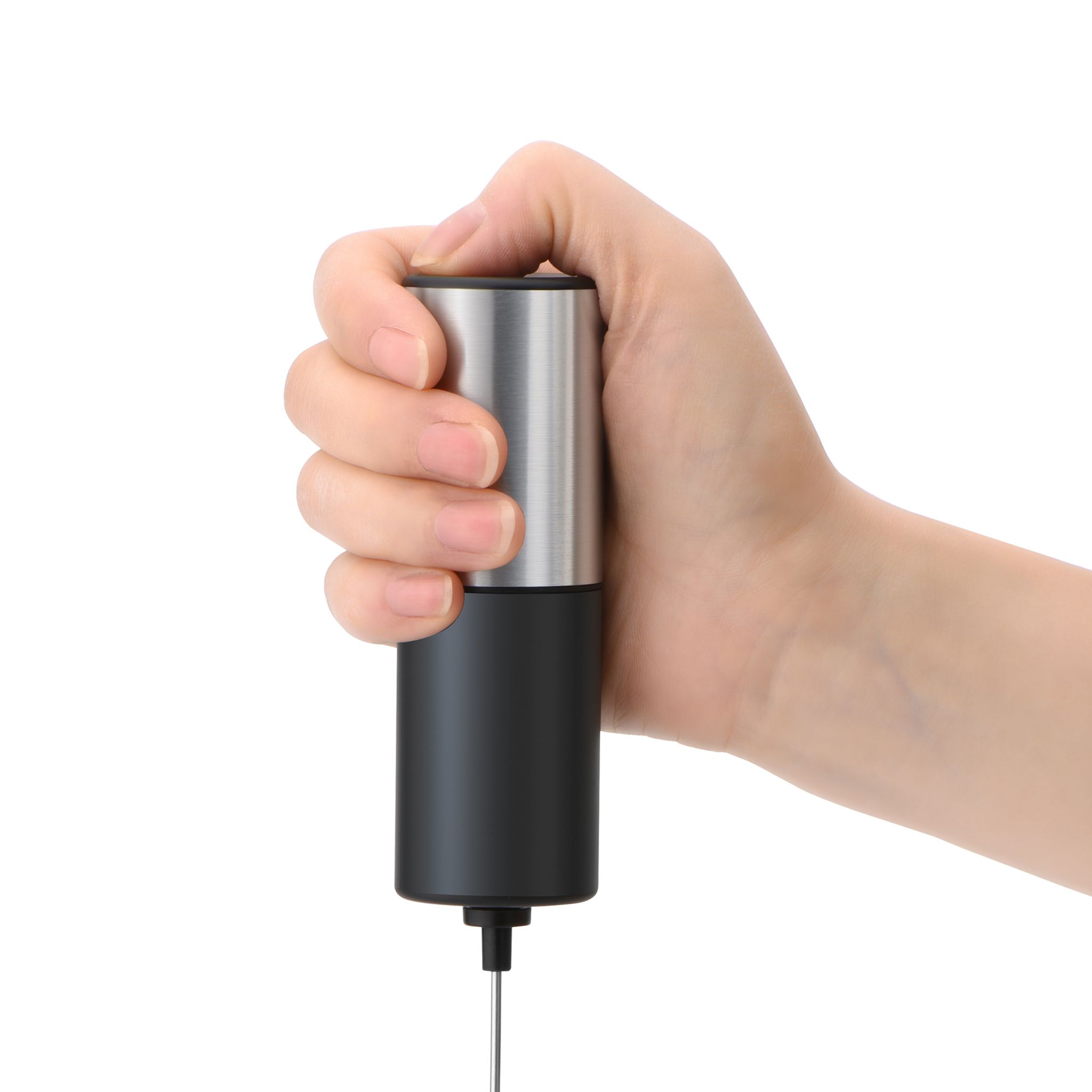 Voir la diapositive 8 : KITCHENCOOK Mousseur à lait électrique KFOAM - Gris et noir