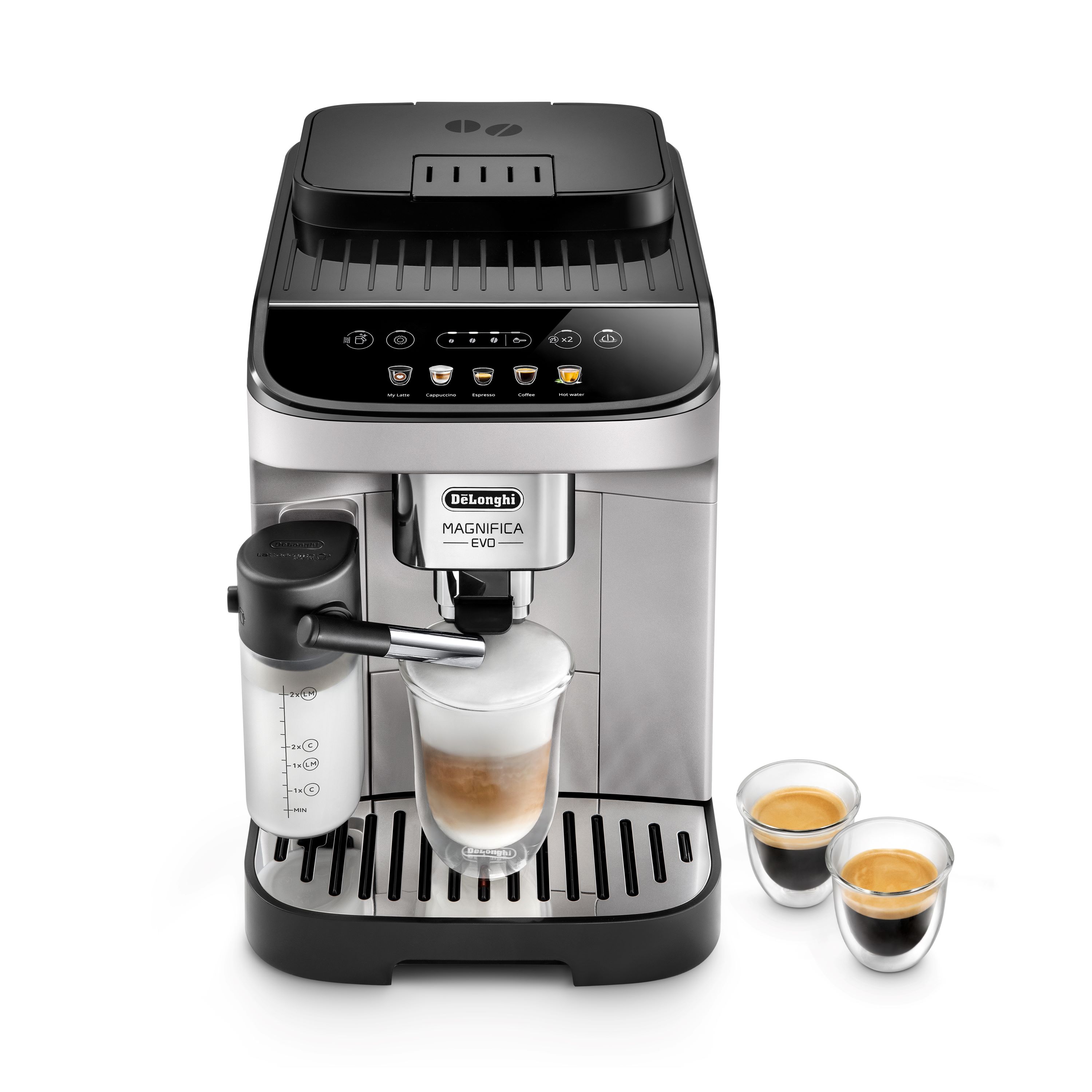Voir la diapositive 2 : DELONGHI Expresso broyeur à grains ECAM290.61.SB - Gris