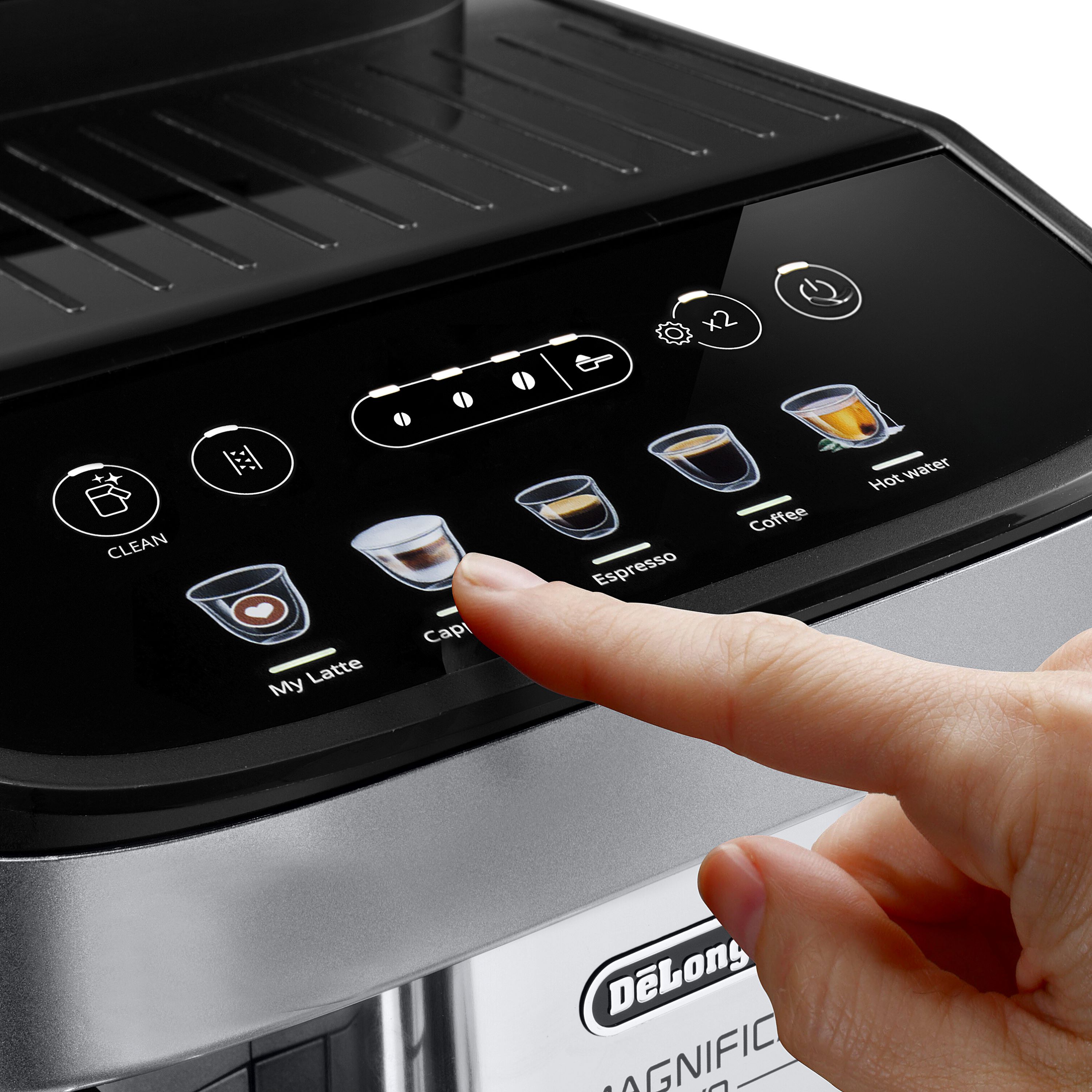 Voir la diapositive 4 : DELONGHI Expresso broyeur à grains ECAM290.61.SB - Gris