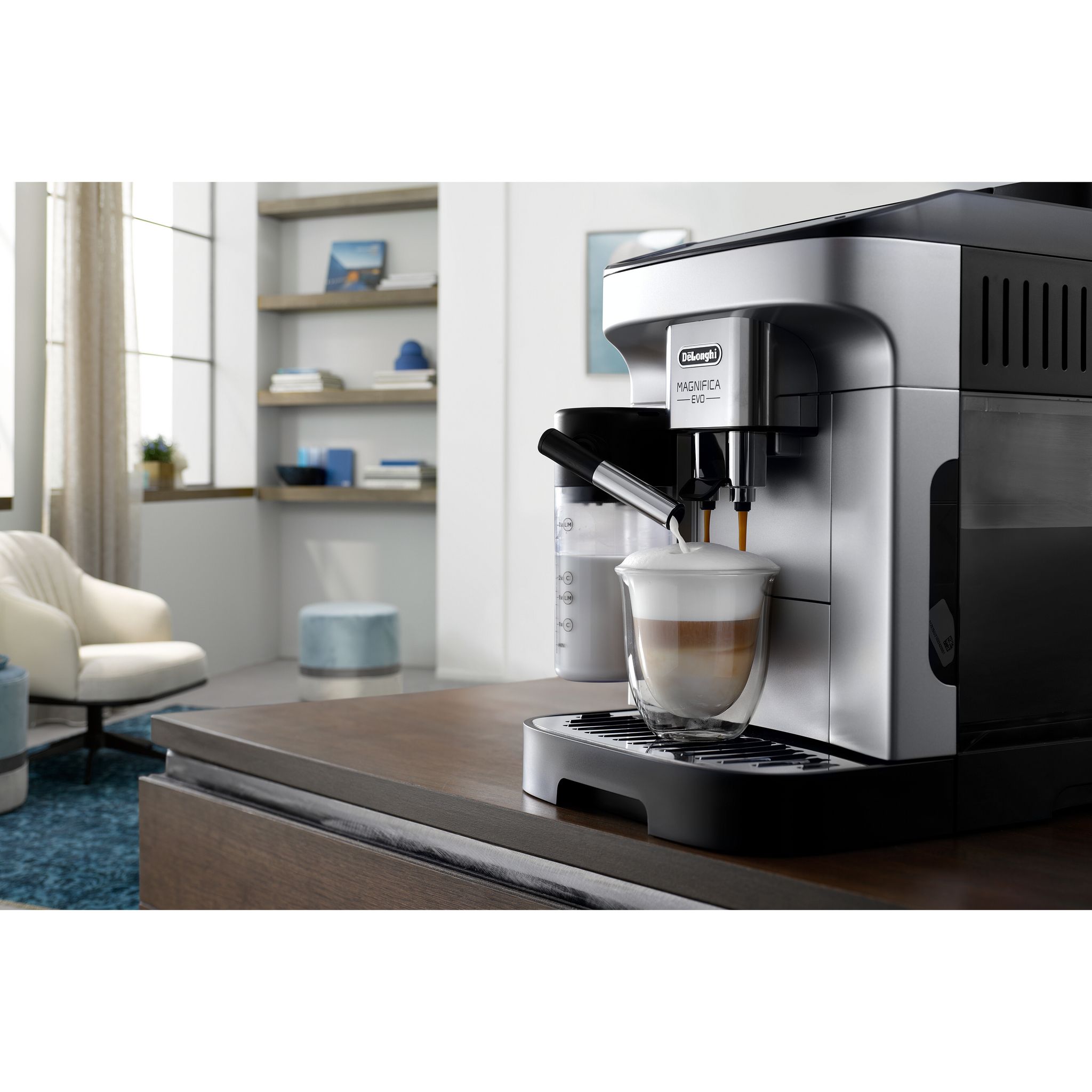 Voir la diapositive 9 : DELONGHI Expresso broyeur à grains ECAM290.61.SB - Gris