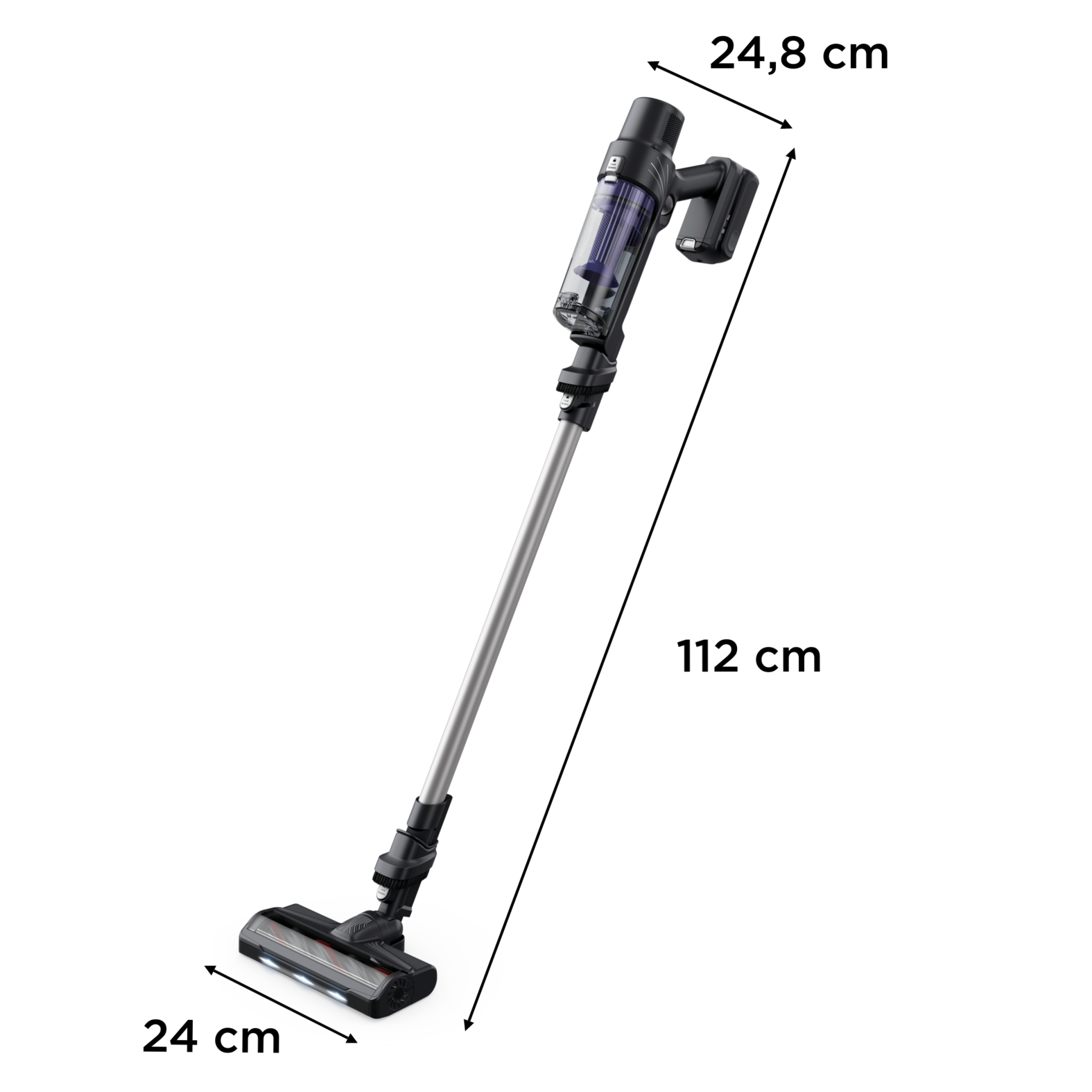 Voir la diapositive 3 : ROWENTA Aspirateur balai RH6A35WO - Gris et violet
