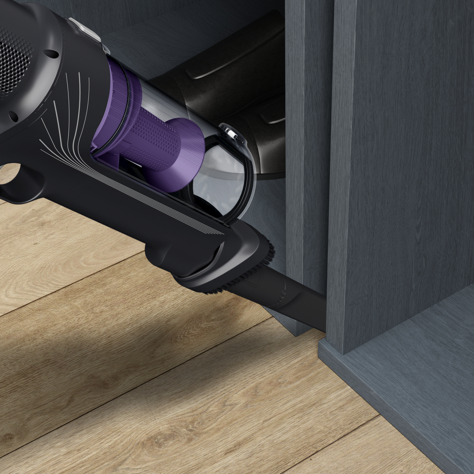 Voir la diapositive 6 : ROWENTA Aspirateur balai RH6A35WO - Gris et violet