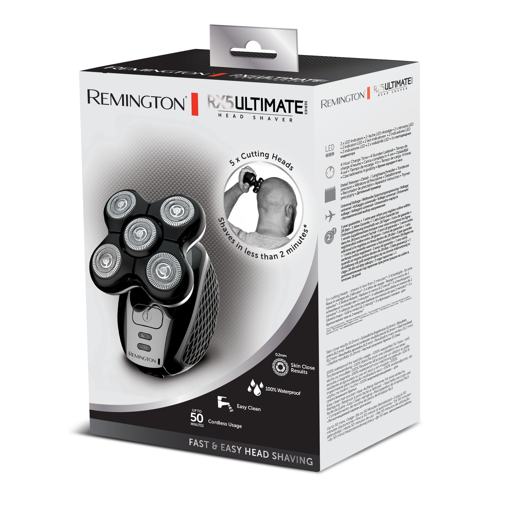 Voir la diapositive 2 : REMINGTON Rasoir RX5 Ultimate Series XR1500 - Noir