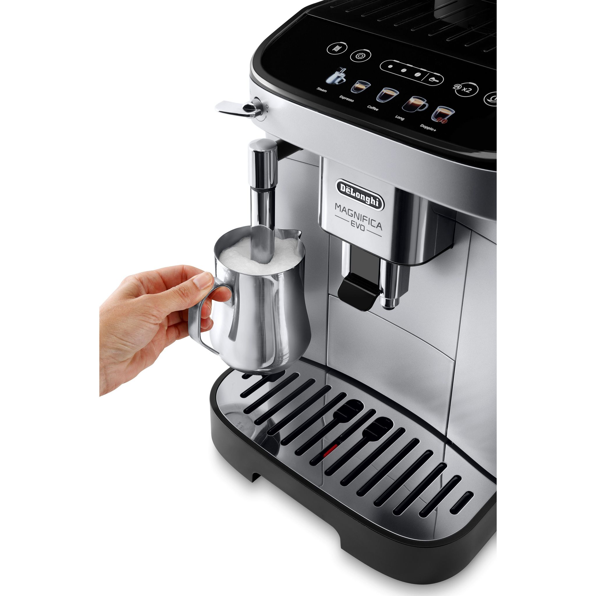 Voir la diapositive 4 : DELONGHI Expresso broyeur ECAM290.31.SB - Silver