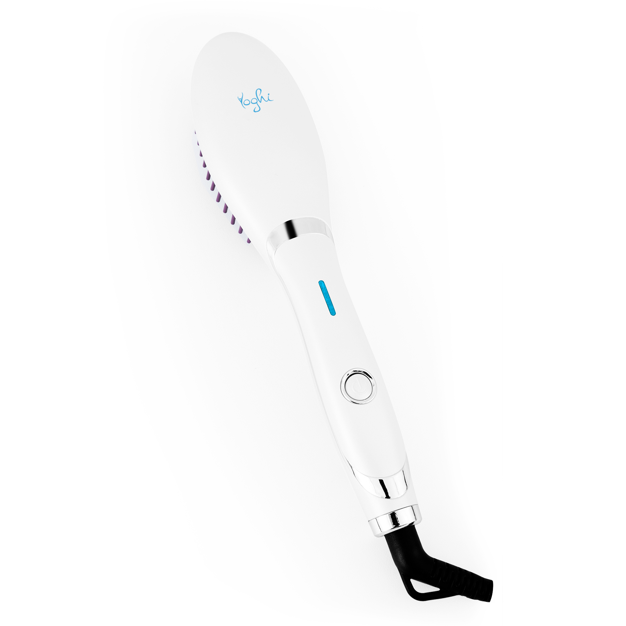 Voir la diapositive 3 : YOGHI Brosse chauffante et lissante BRUSH'INN - Blanc