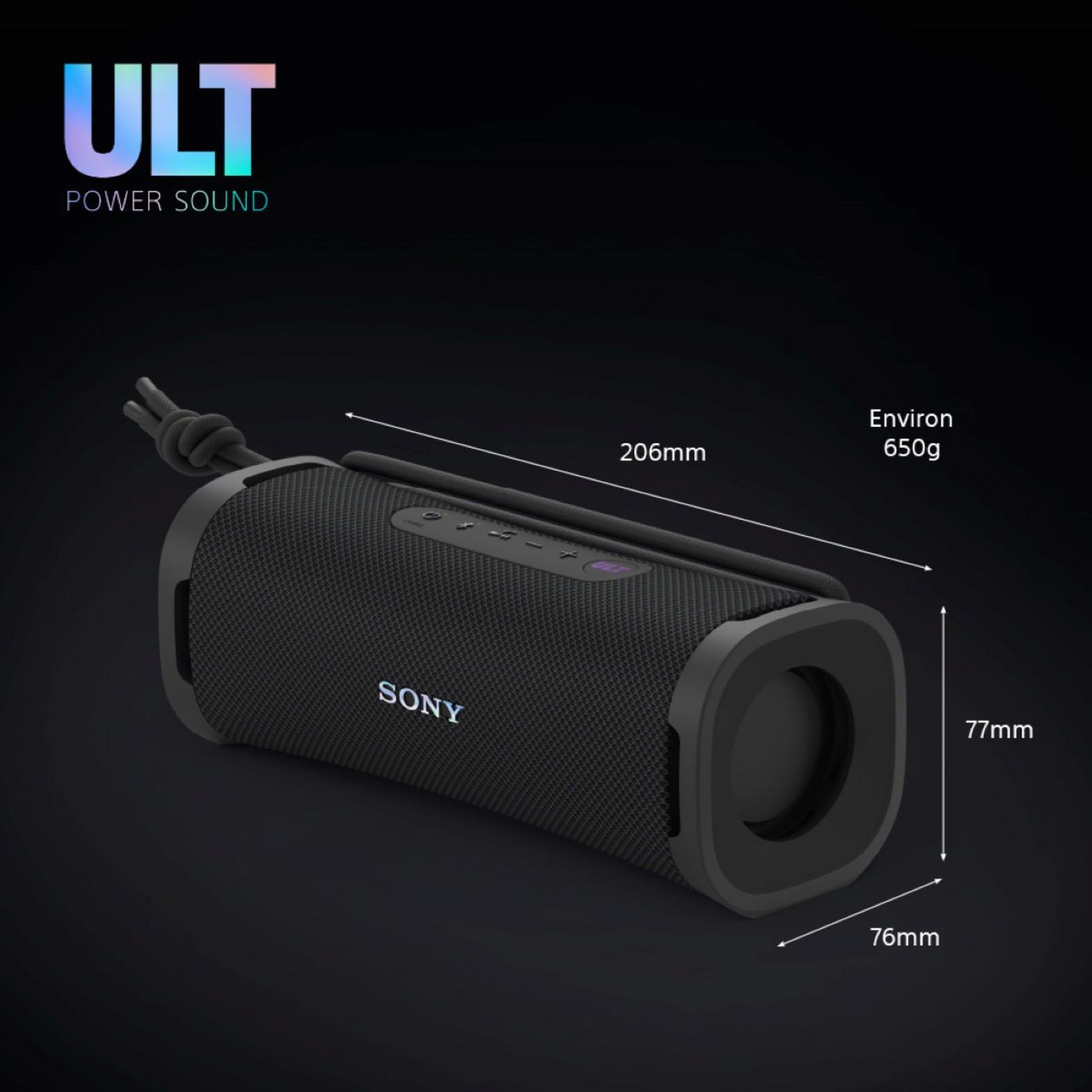 Voir la diapositive 9 : SONY Enceinte portable sans fil Sony Bluetooth ULT Field 1 - Noir