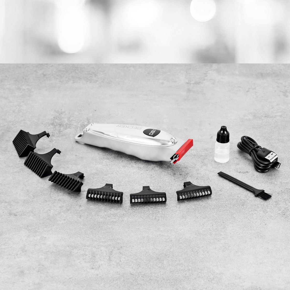 BECKER SHAVES & TRIMS Tondeuse cheveux pro VMAX+ - Argent