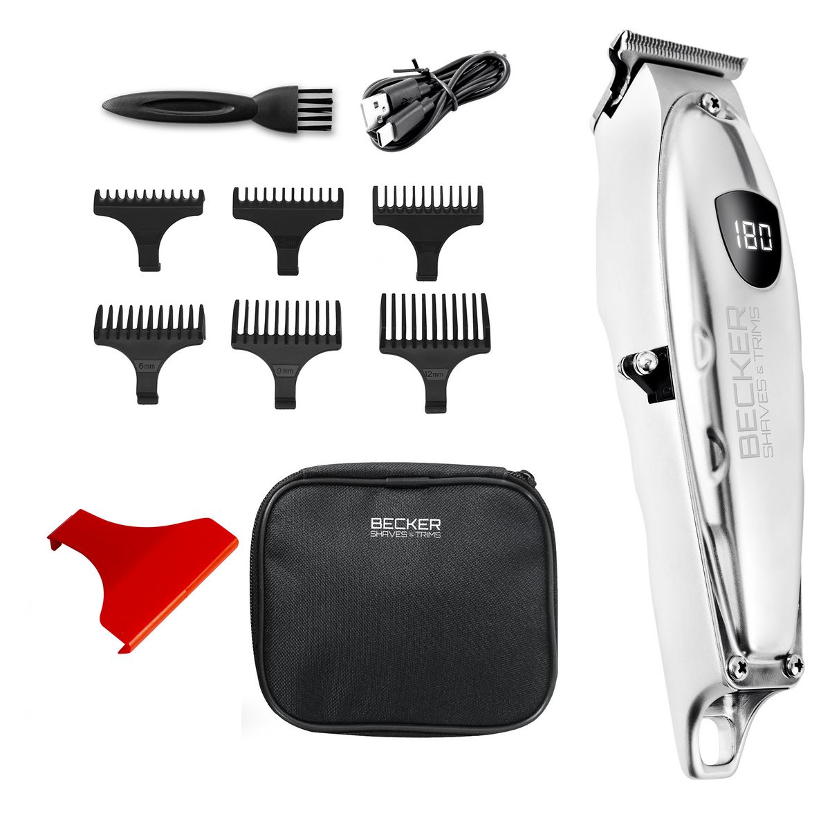 BECKER SHAVES & TRIMS Tondeuse cheveux pro VMAX+ - Argent