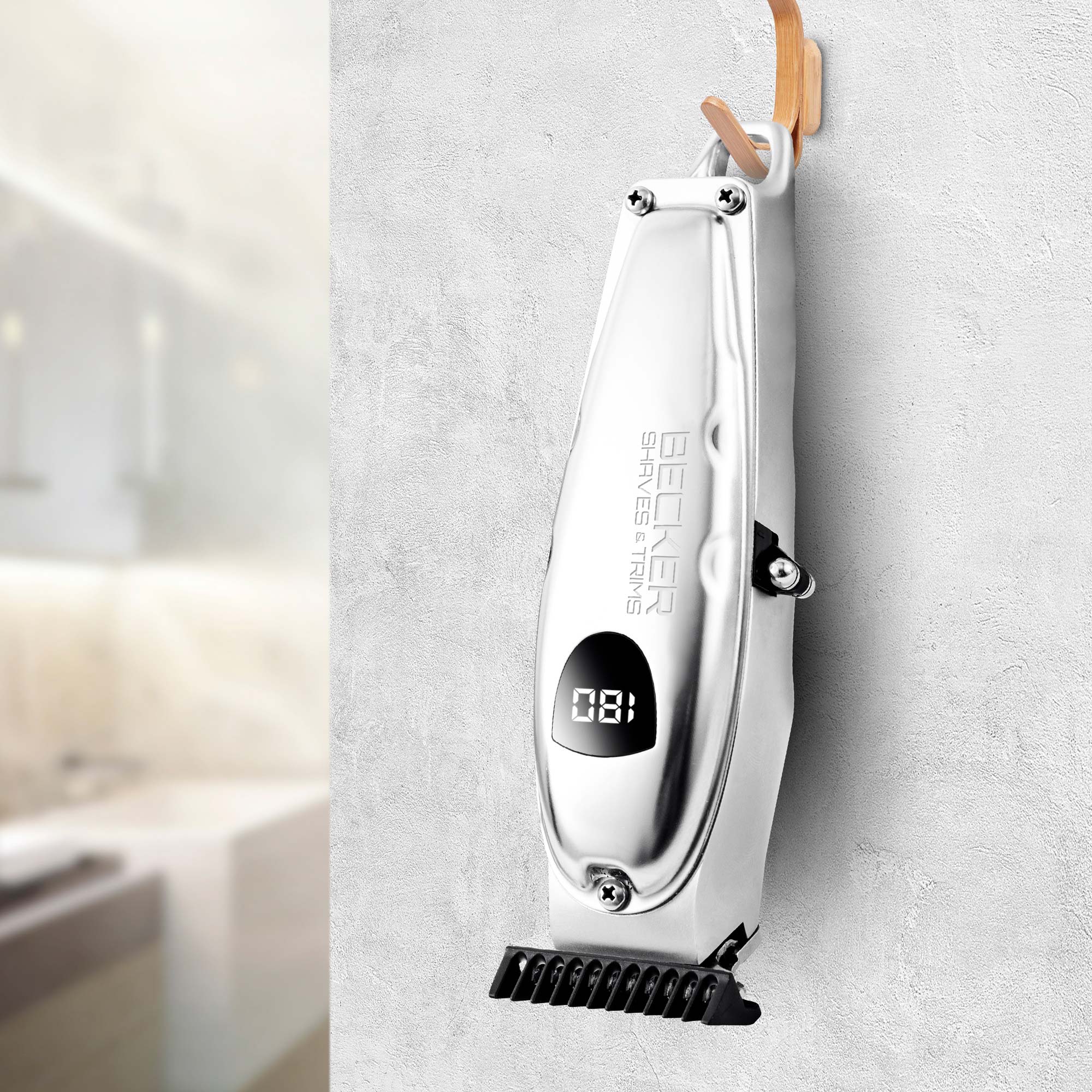 Voir la diapositive 7 : BECKER SHAVES & TRIMS Tondeuse cheveux pro VMAX+ - Argent