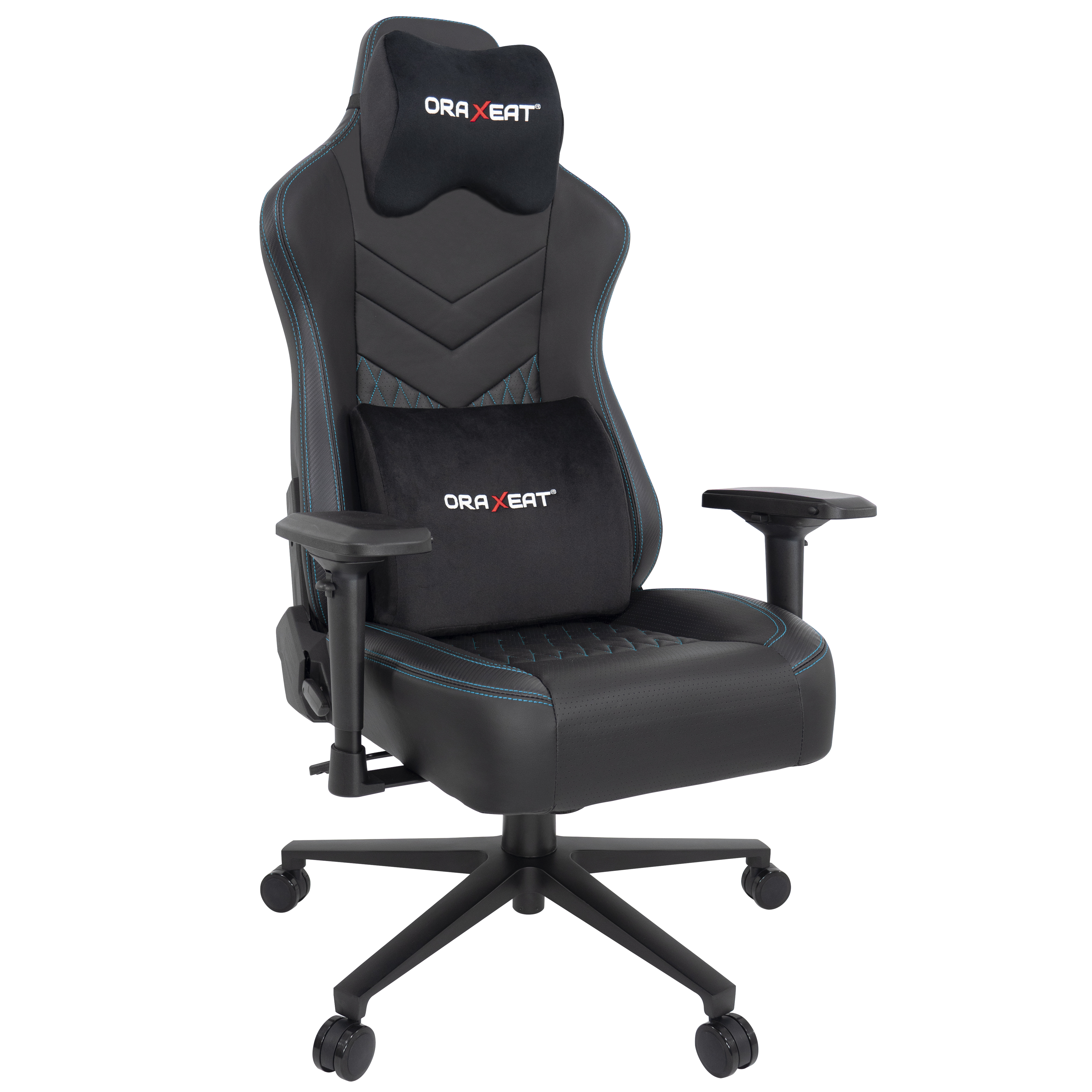 Voir la diapositive 2 : ORAXEAT Siège gamer MX850 - Noir/Bleu