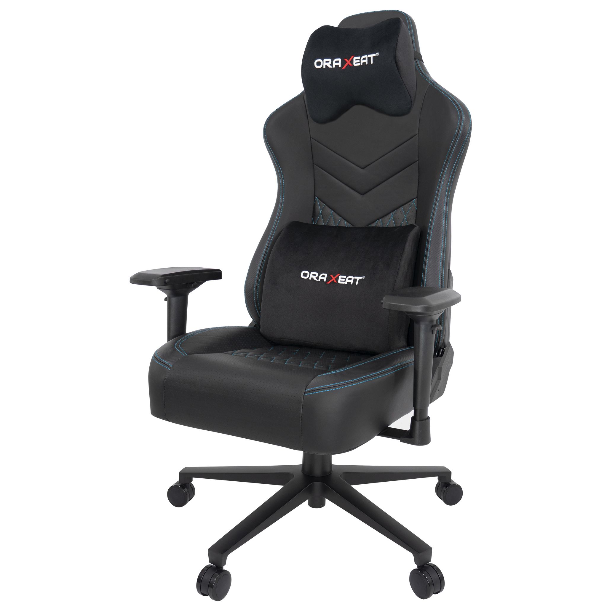 Voir la diapositive 3 : ORAXEAT Siège gamer MX850 - Noir/Bleu