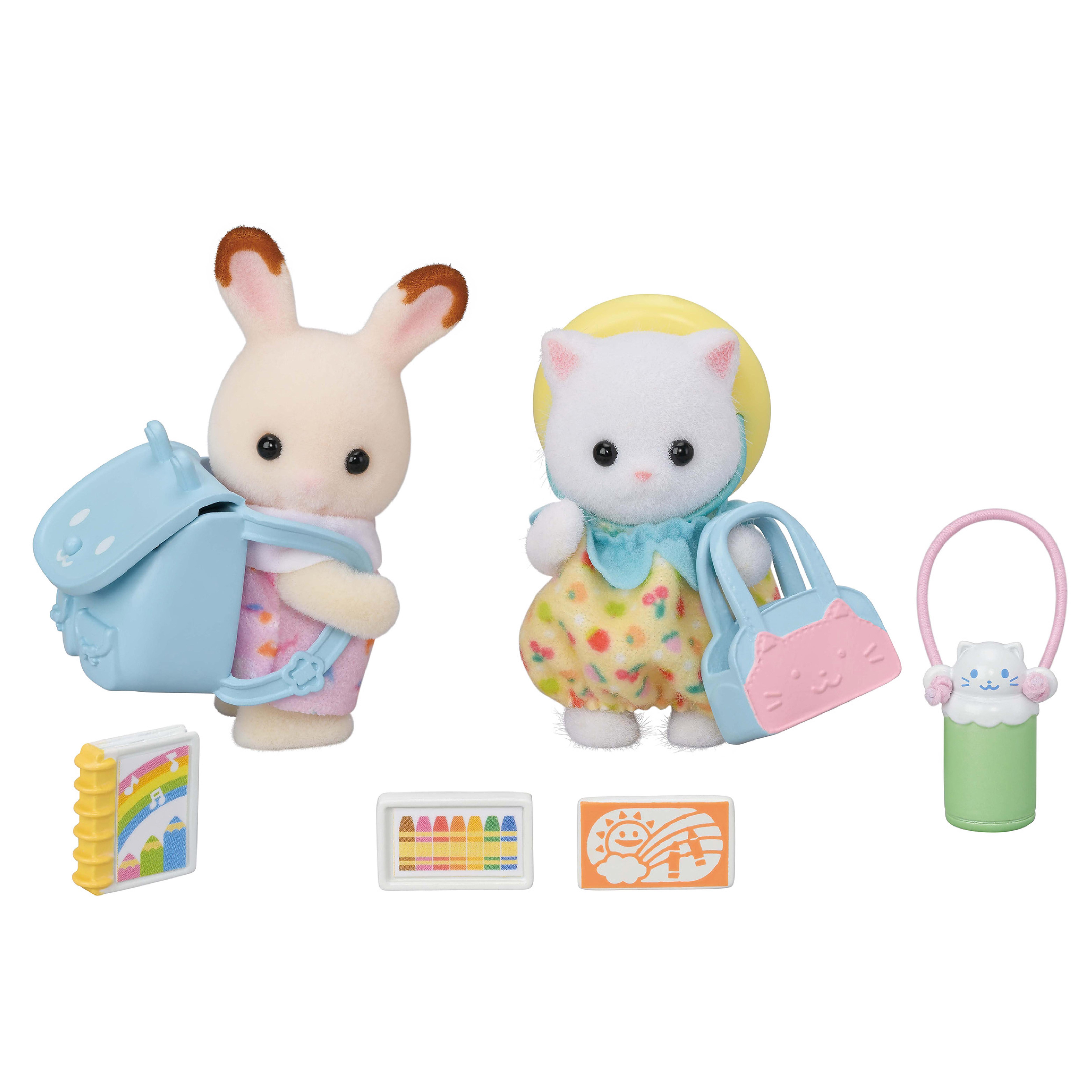 Voir la diapositive 2 : EPOCH D'ENFANCE Duo des bébés en promenade Sylvanian Families