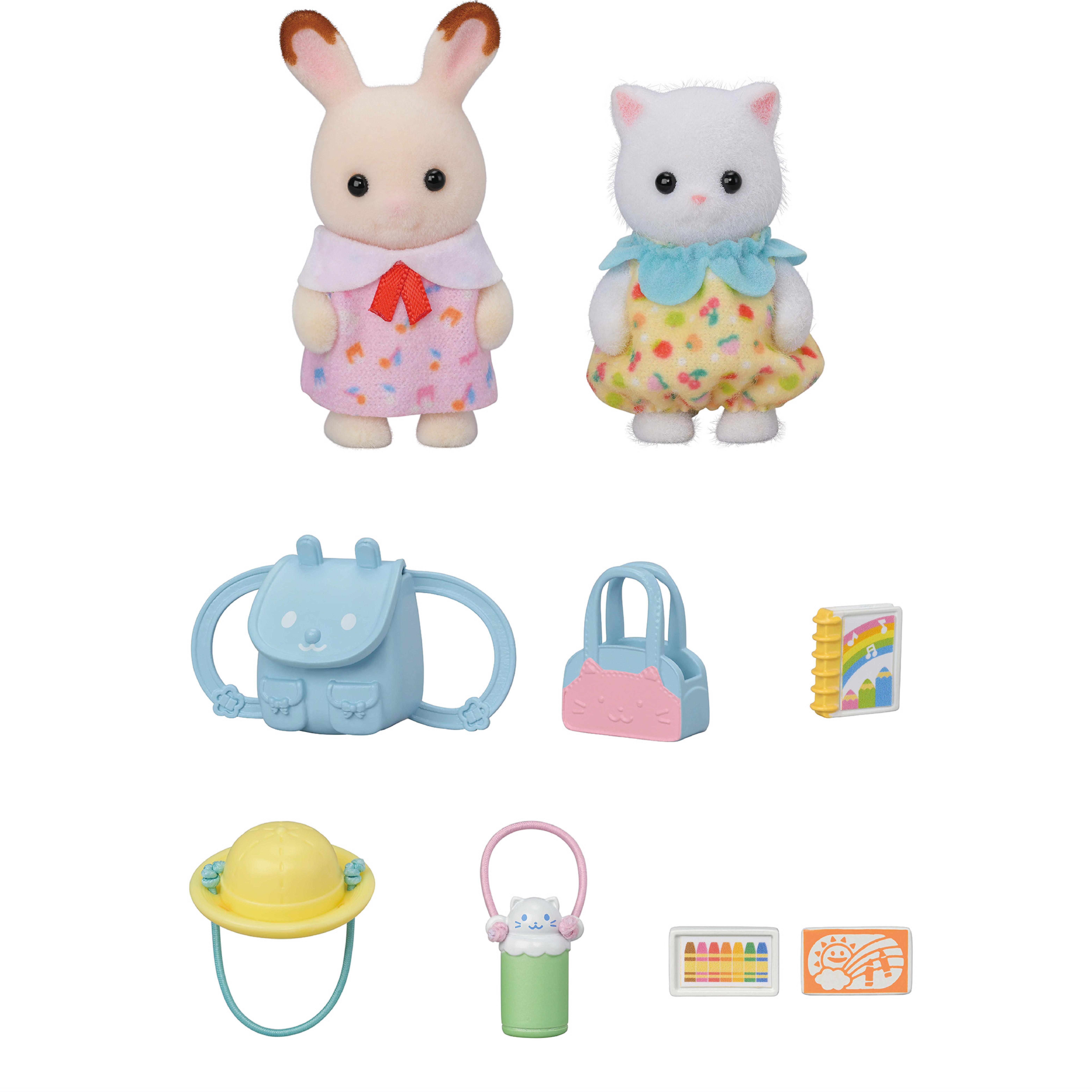 Voir la diapositive 4 : EPOCH D'ENFANCE Duo des bébés en promenade Sylvanian Families