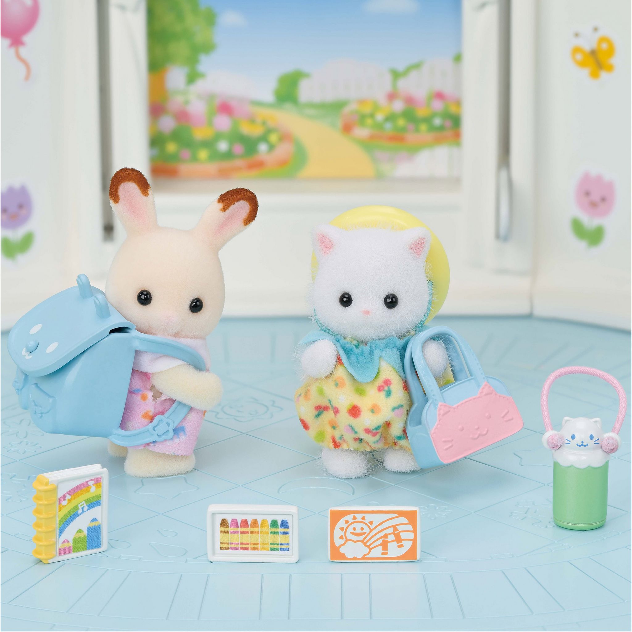 Voir la diapositive 7 : EPOCH D'ENFANCE Duo des bébés en promenade Sylvanian Families