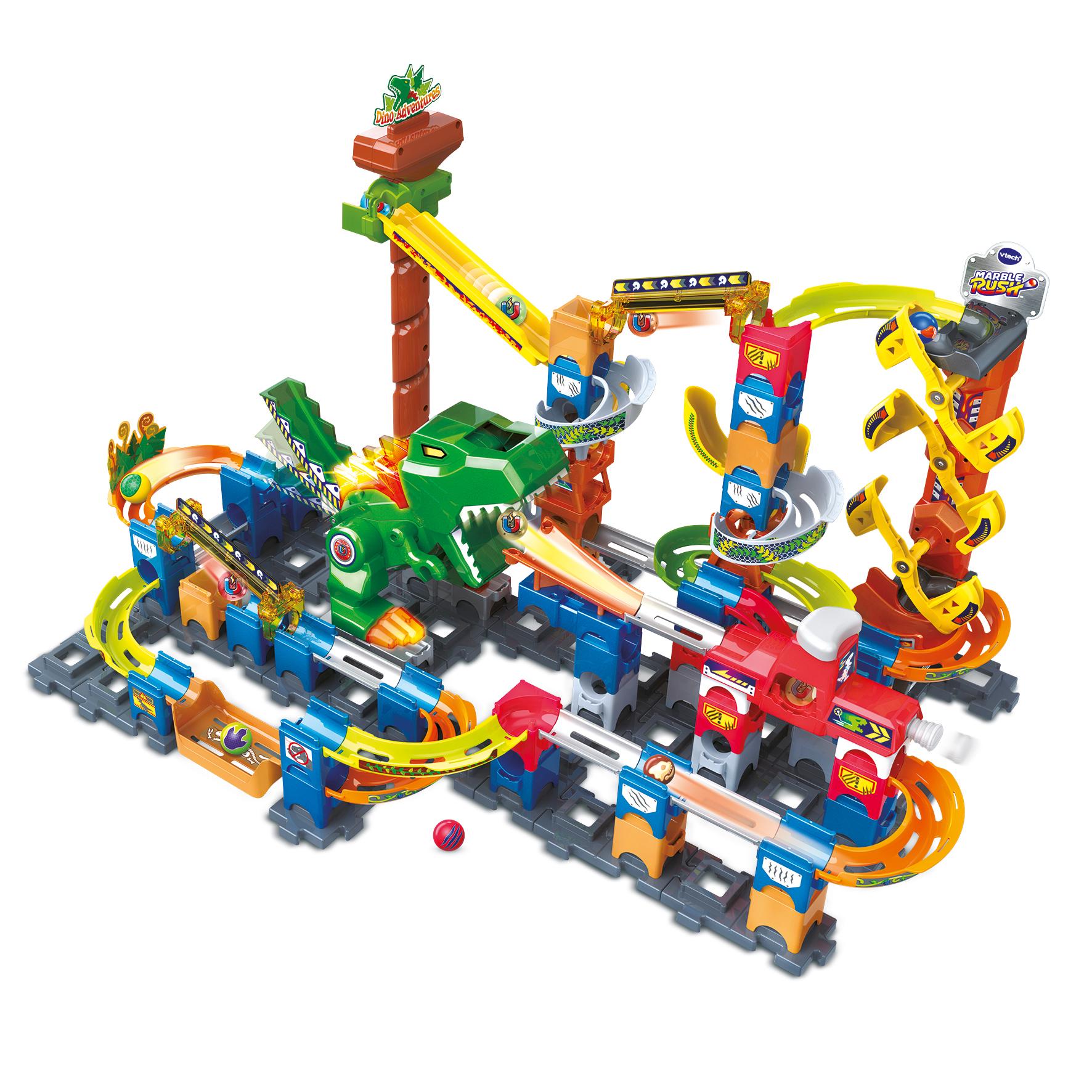Voir la diapositive 2 : VTECH Set Marble Rush Dino Adventure Magnétic XL 400E