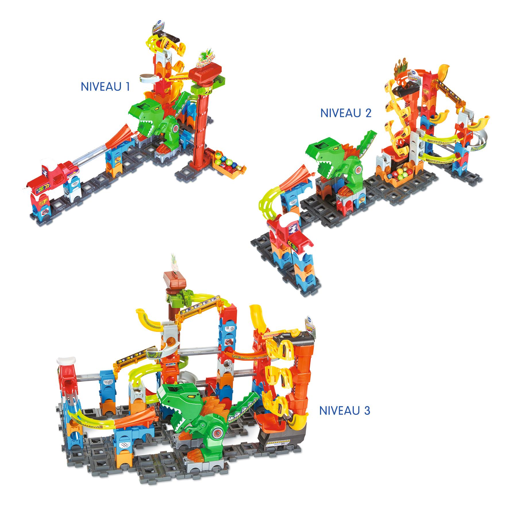 Voir la diapositive 4 : VTECH Set Marble Rush Dino Adventure Magnétic XL 400E