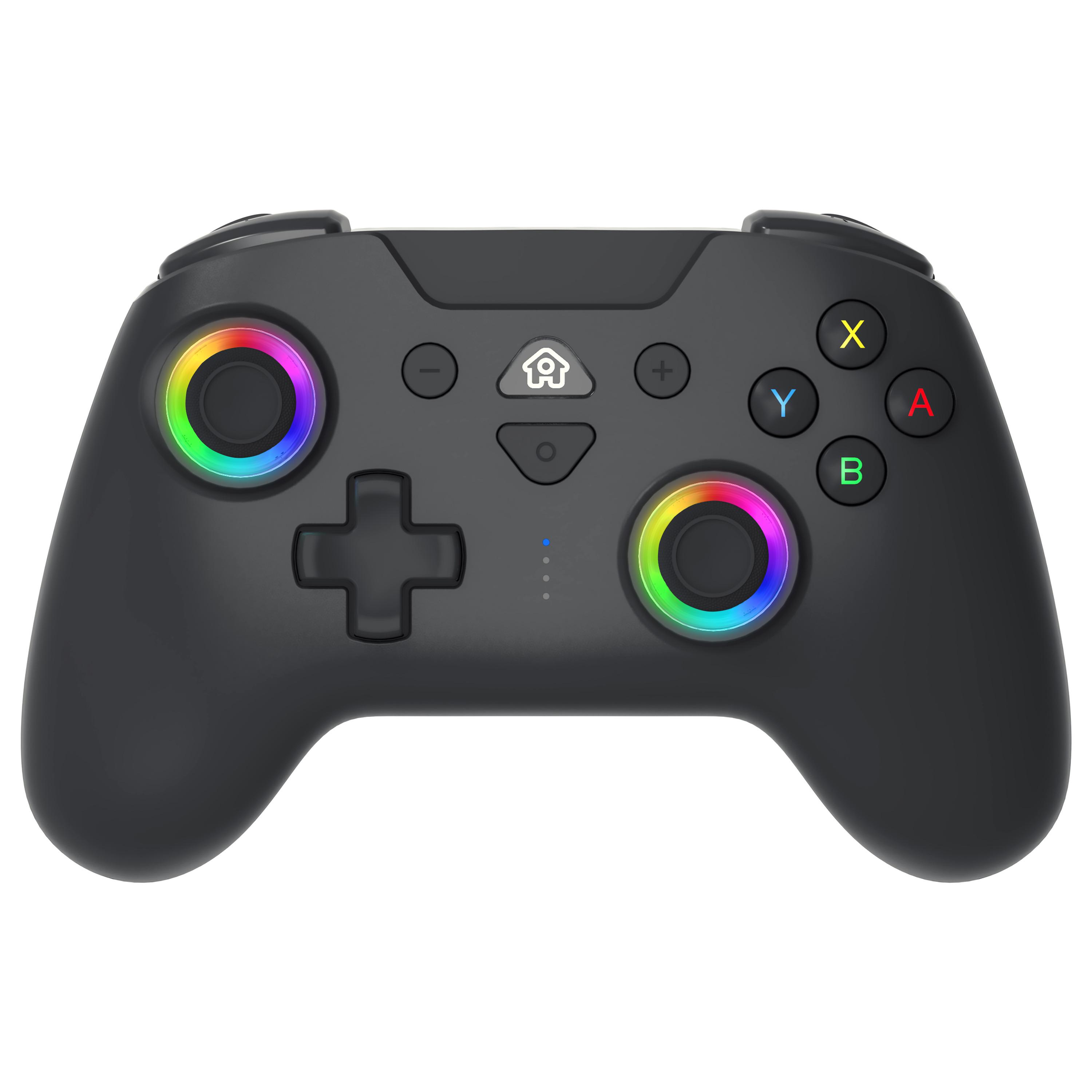Voir la diapositive 2 : SUBSONIC Manette Sans Fil LED Programmable Noire pour Nintendo Switch