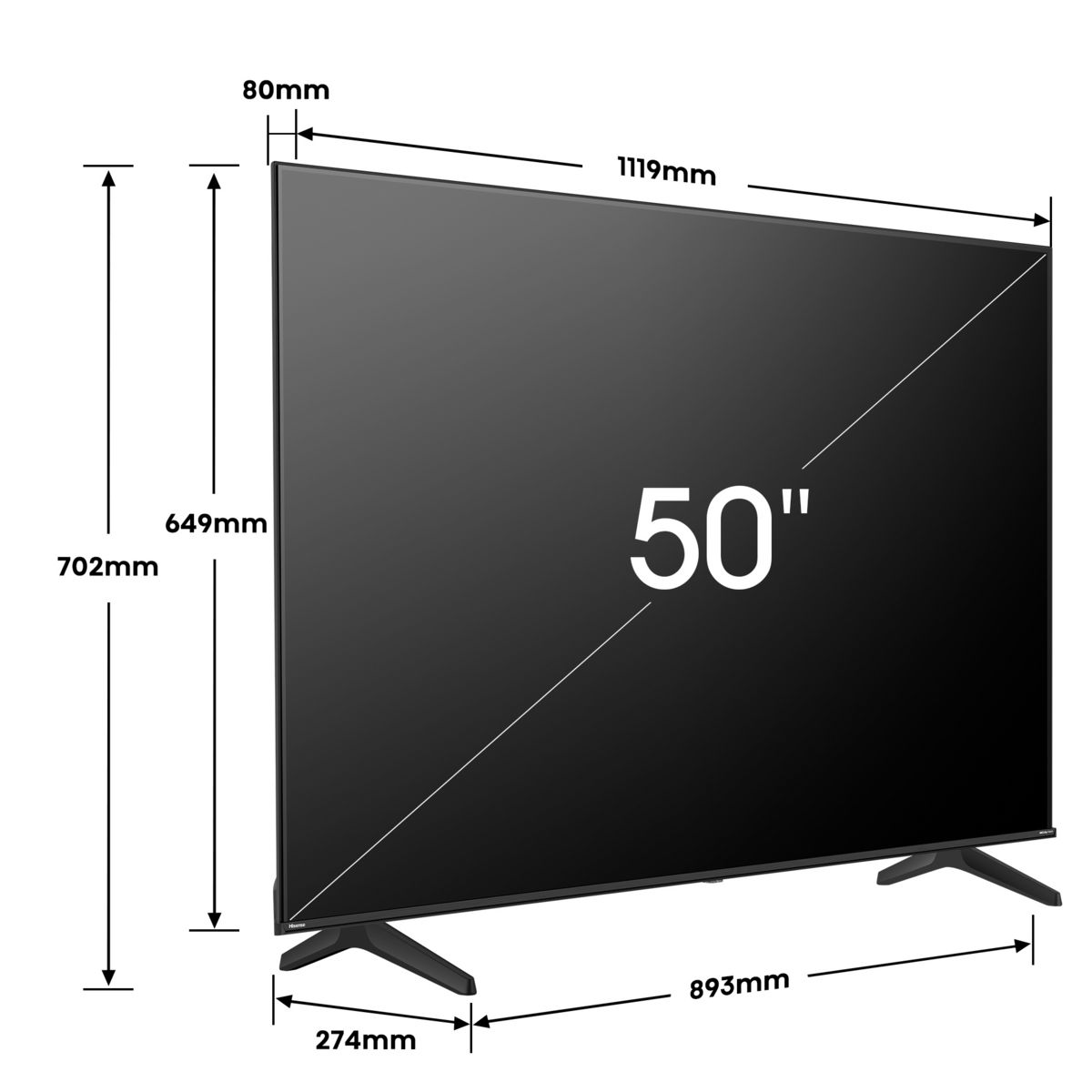 HISENSE TV UHD 4K 50A6N 2024