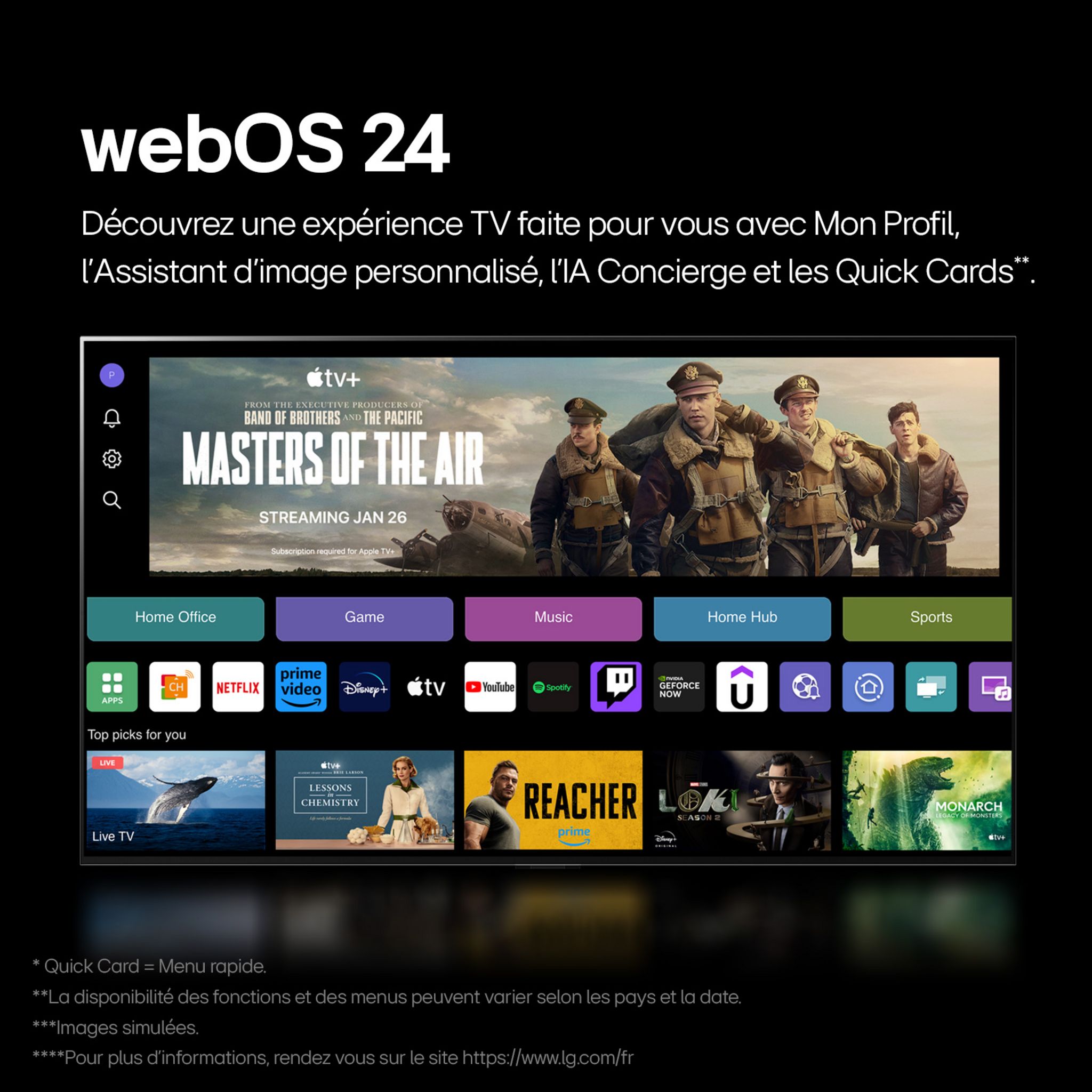 Voir la diapositive 6 : LG 65B46 2024 TV OLED 4K Ultra HD 165 cm Smart TV