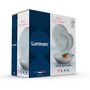 Voir la diapositive 2 : LUMINARC Service d'assiettes 18 pièces DIWALI - Gris marbré