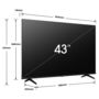 Voir la diapositive 5 : HISENSE TV QLED 4K 43E7NQ 2024