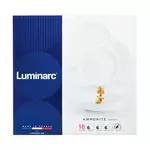 LUMINARC Service d'assiettes 18 pièces AMMONITE - Blanc