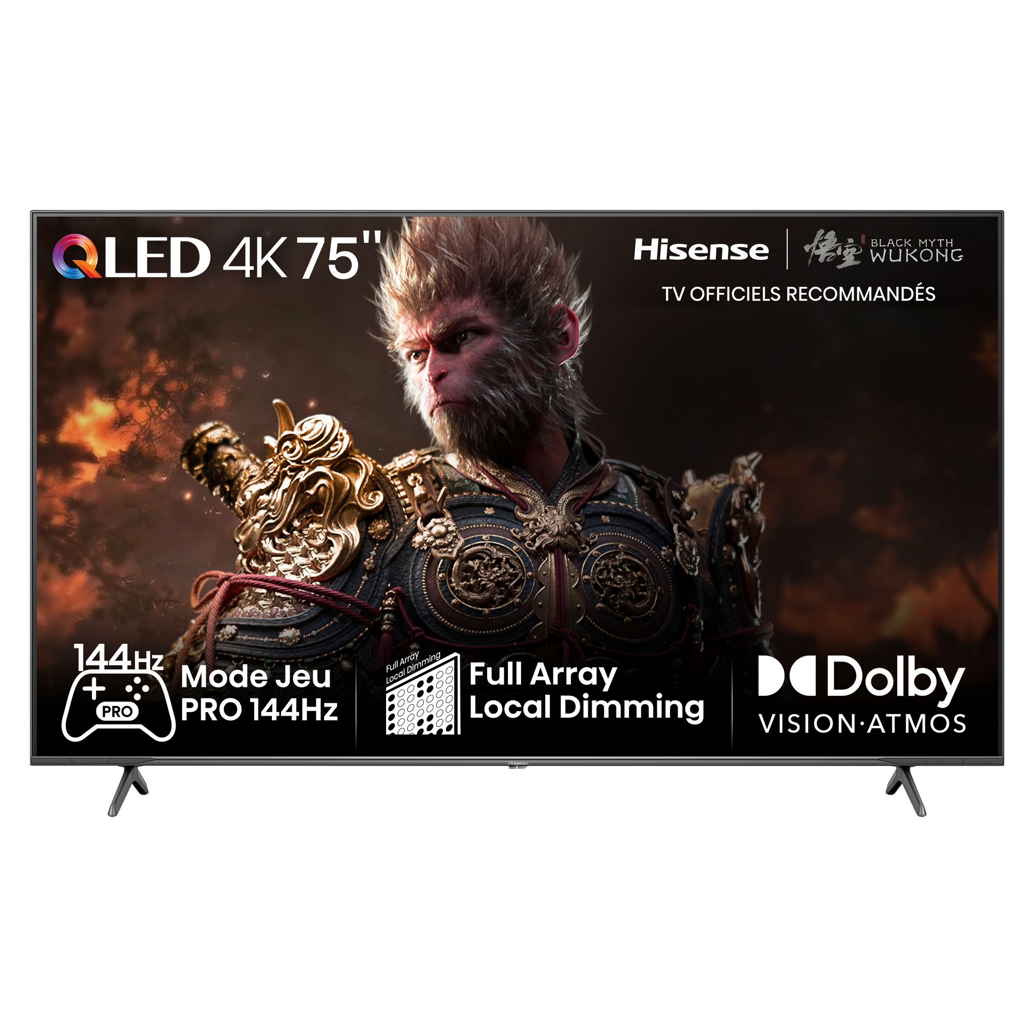 Voir la diapositive 1 : HISENSE TV QLED 4K 75E7NQ Pro 2024