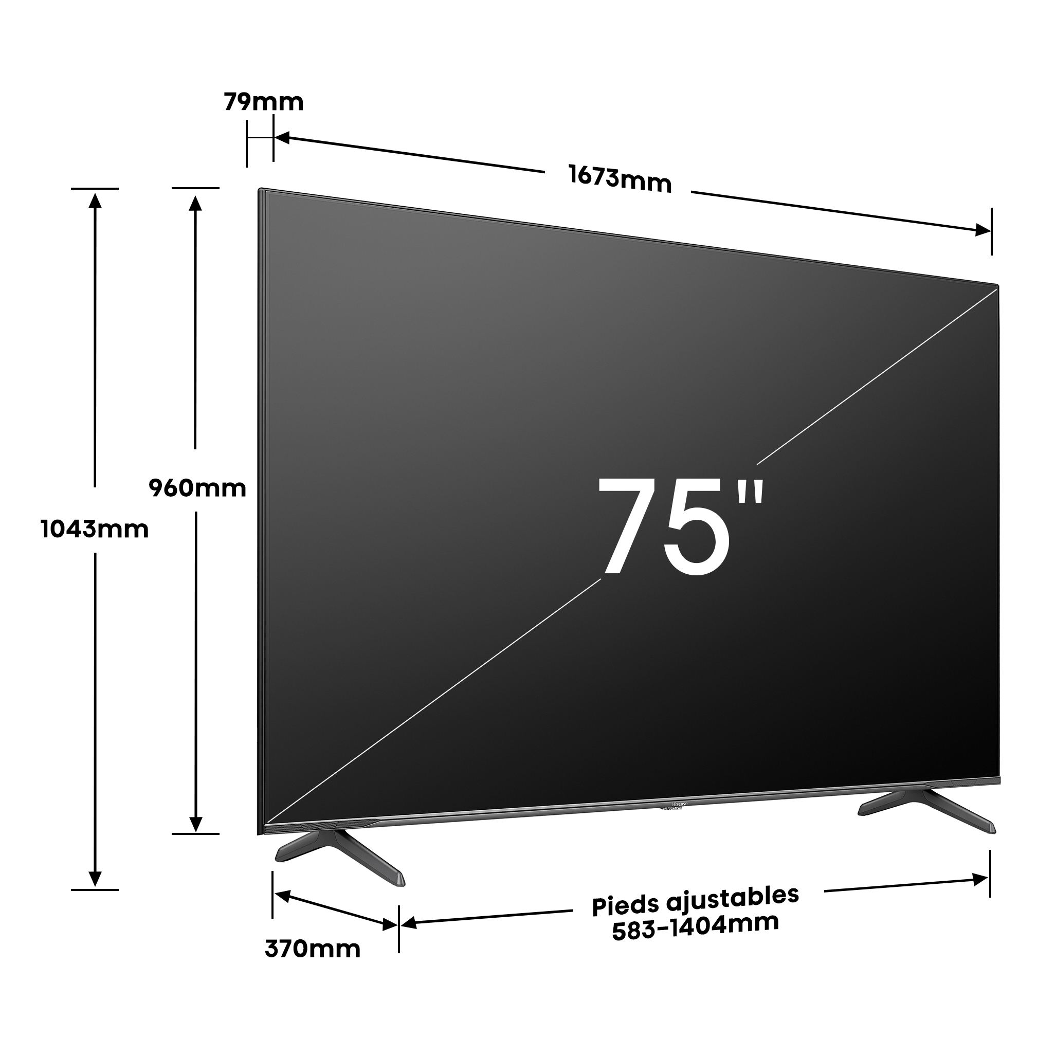 Voir la diapositive 5 : HISENSE TV QLED 4K 75E7NQ Pro 2024