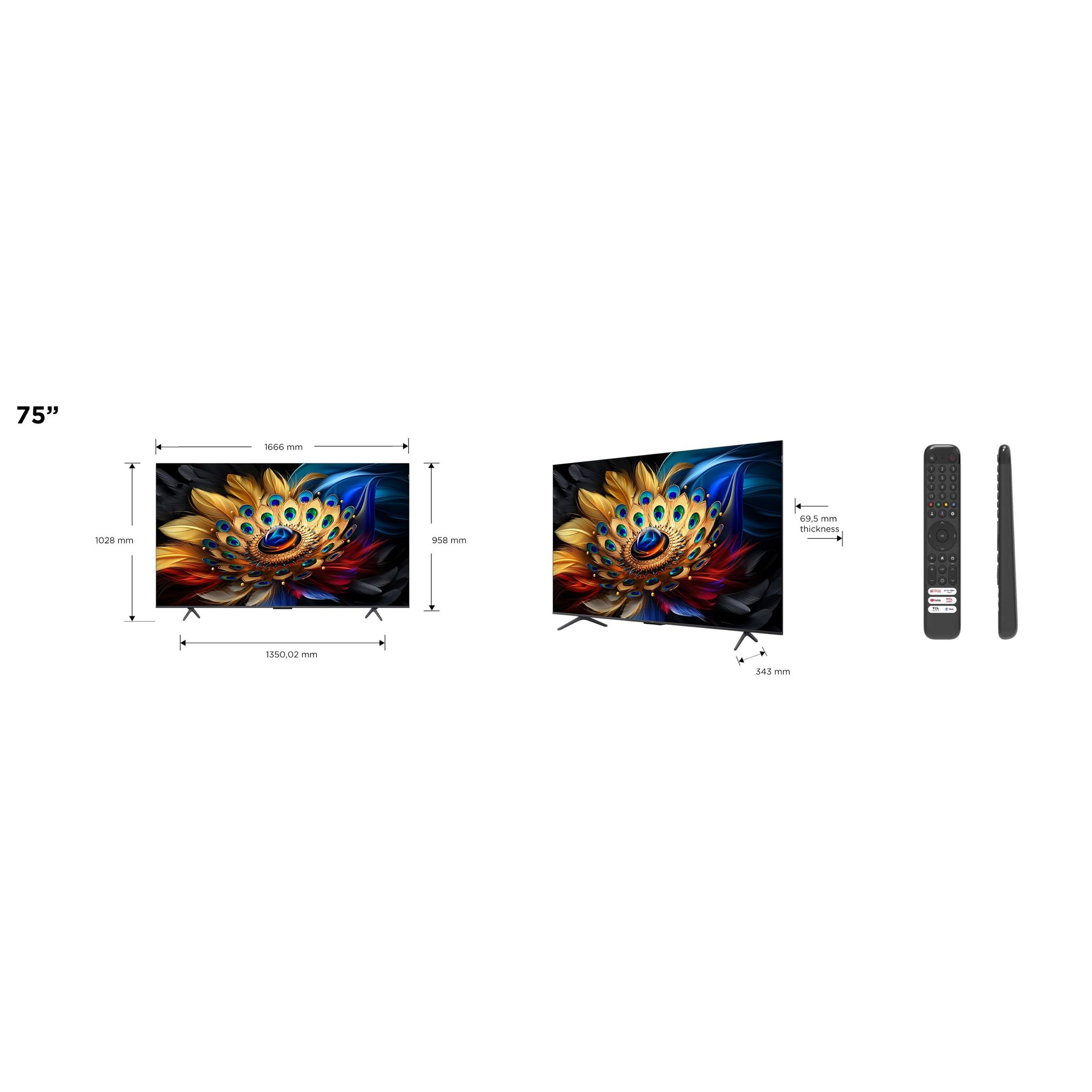 Voir la diapositive 5 : TCL TV QLED Pro 75C69B
