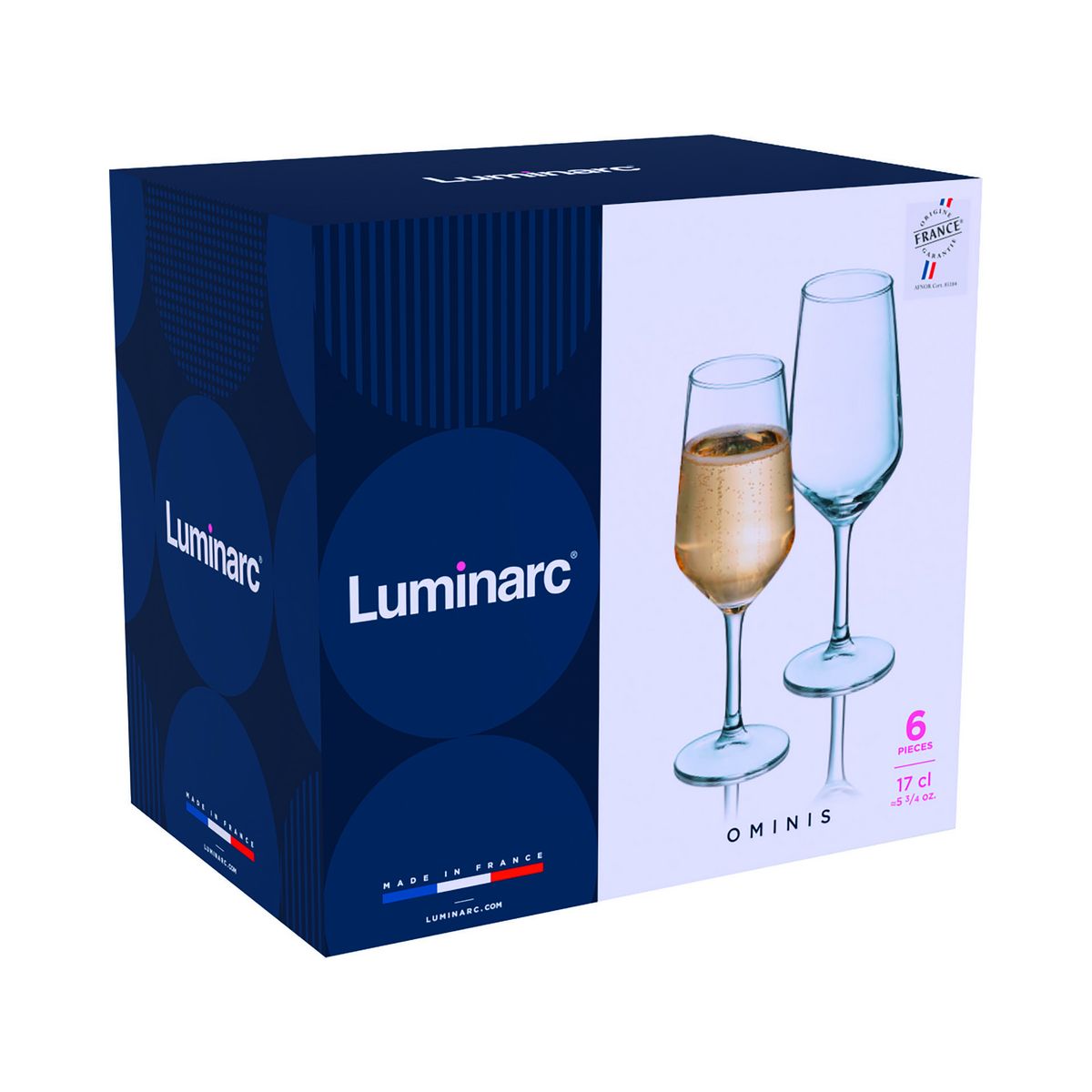LUMINARC Service flûtes 18cl OMINIS