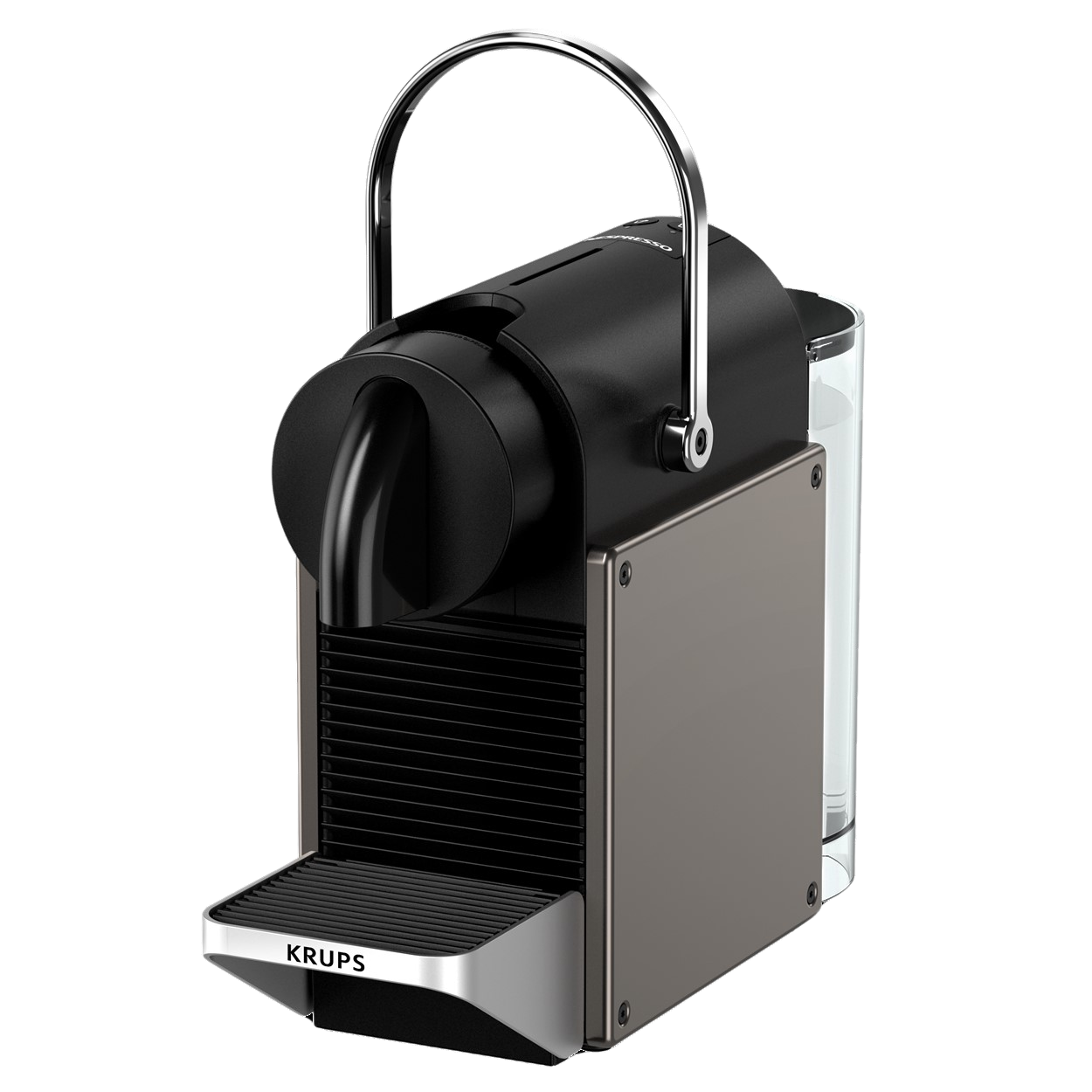 Voir la diapositive 2 : KRUPS Machine à café Nespresso Pixie YY5290FD - Noir et titane
