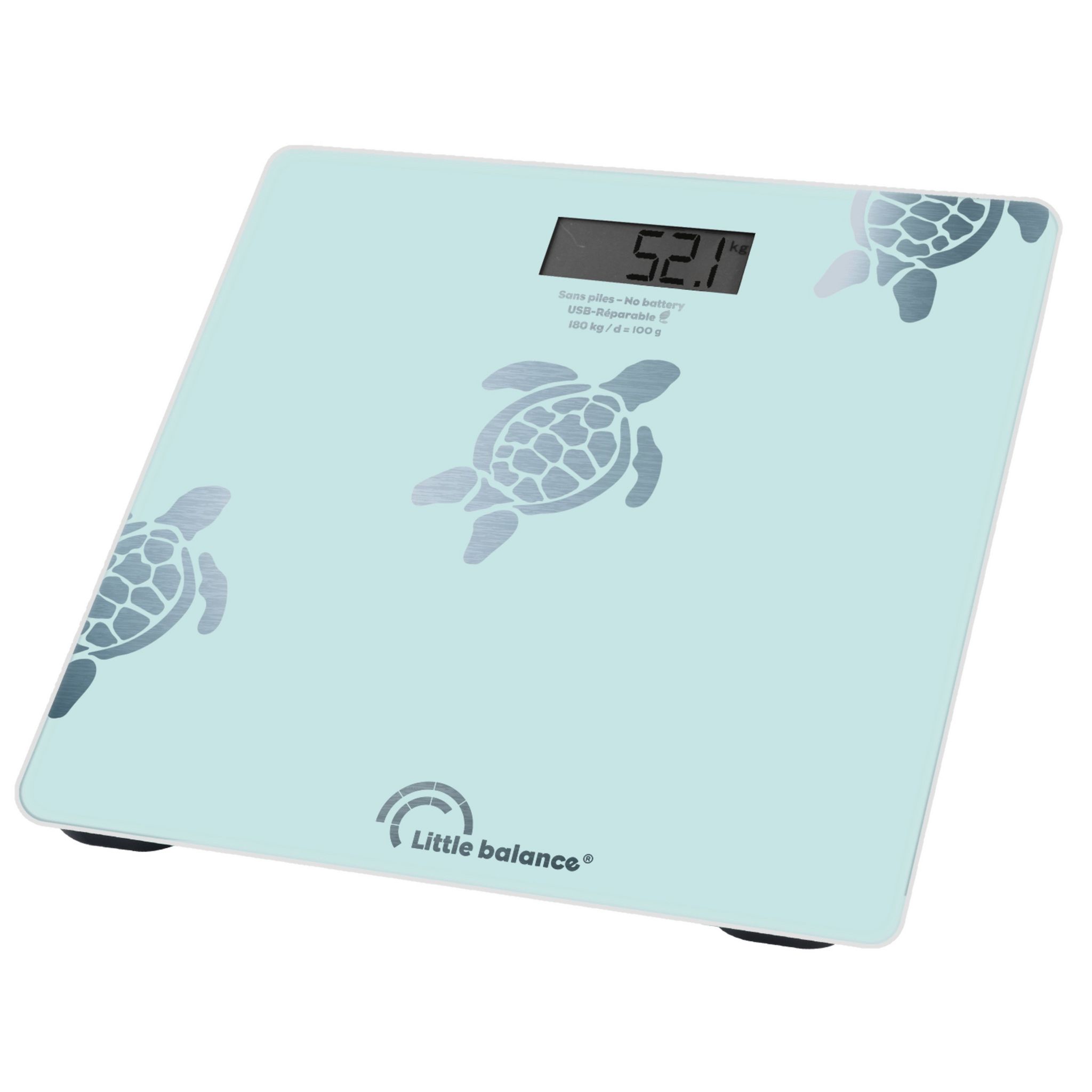 Voir la diapositive 2 : LITTLE BALANCE Balance pèse personne TORTUE8730 - Bleu