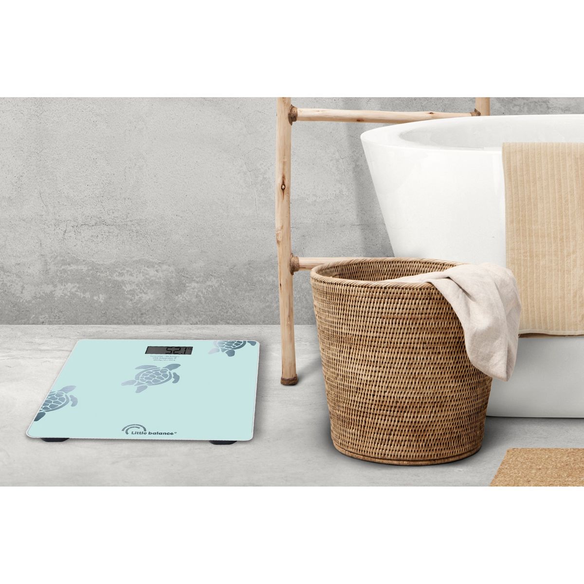 LITTLE BALANCE Balance pèse personne TORTUE8730 - Bleu
