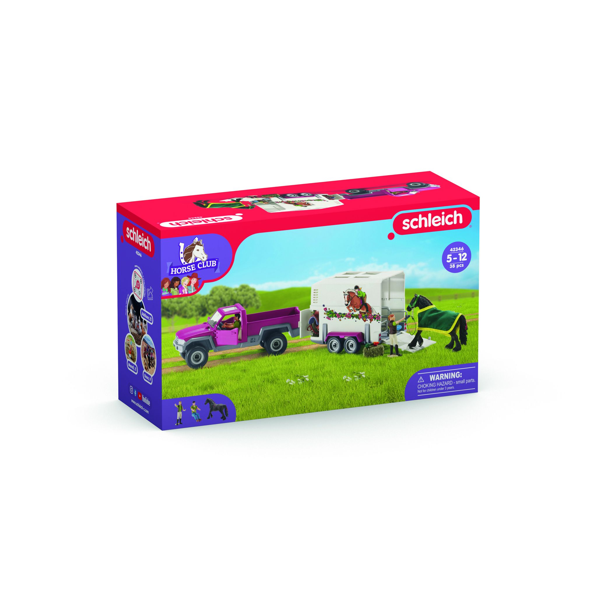 Voir la diapositive 7 : SCHLEICH Voiture Pick Up avec remorque