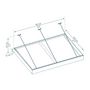 Voir la diapositive 5 : PALRAM Marquise 140 x 192 cm Anthracite/Blanc translucide - SOPHIA XL 2000